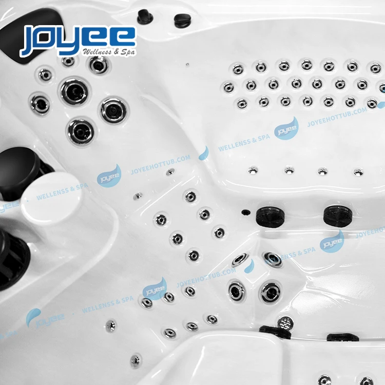 JOYEE 6 8 10 Person Swim Spa Party Wooden Panel Rectangle Large Lazy Water Massage Jacuzy Outdoor Whirlpool Hot Tub SPA