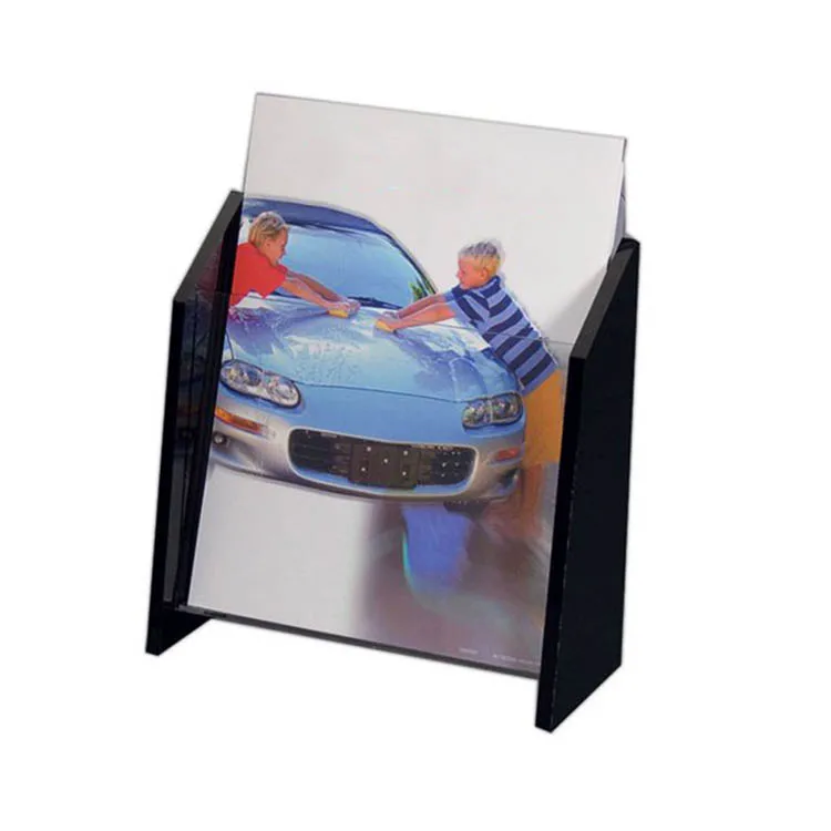 Handmade Marble Magazine Book Stand Collapsible X Shape Magazine Holder