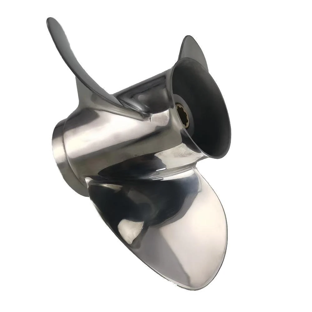 Морской 3-лопастной Пропеллер из нержавеющей стали для Suzuki подставка лодочного двигателя 8 9 15 20 л.с. детали 25X8 10 шлицевой