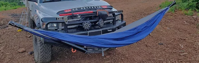 Подставка для гамака приемник прицепа складной кронштейн внедорожника черного цвета (гамак не входит в