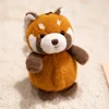 Bean bag series keychain-red panda-13cm