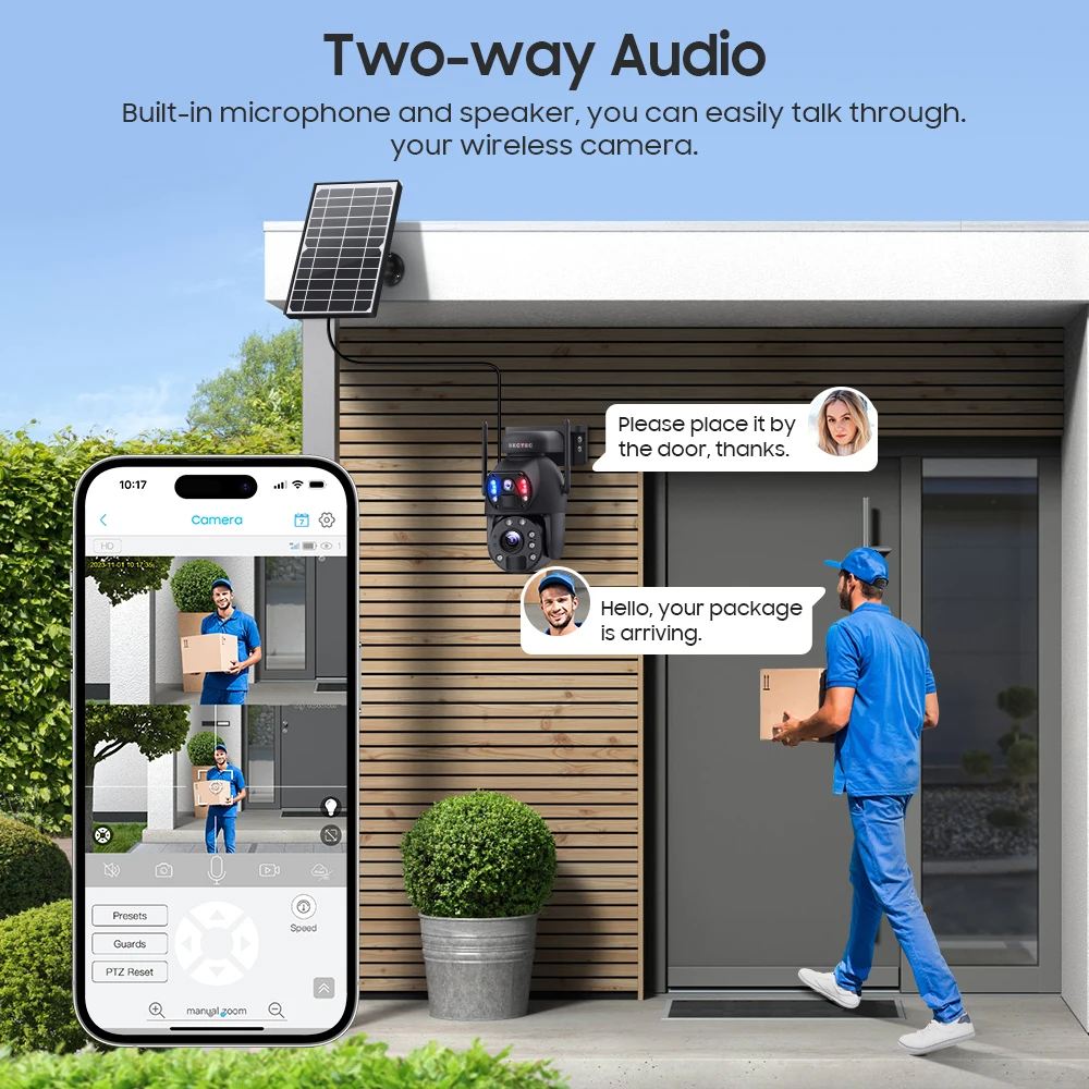 Big Zoom 50X 6mp 3K Dual Lens 4G Solar Camera Metal Case IP66 PTZ Laser Light Dual PIR Camera Human Detection GSM CCTV IP Camera