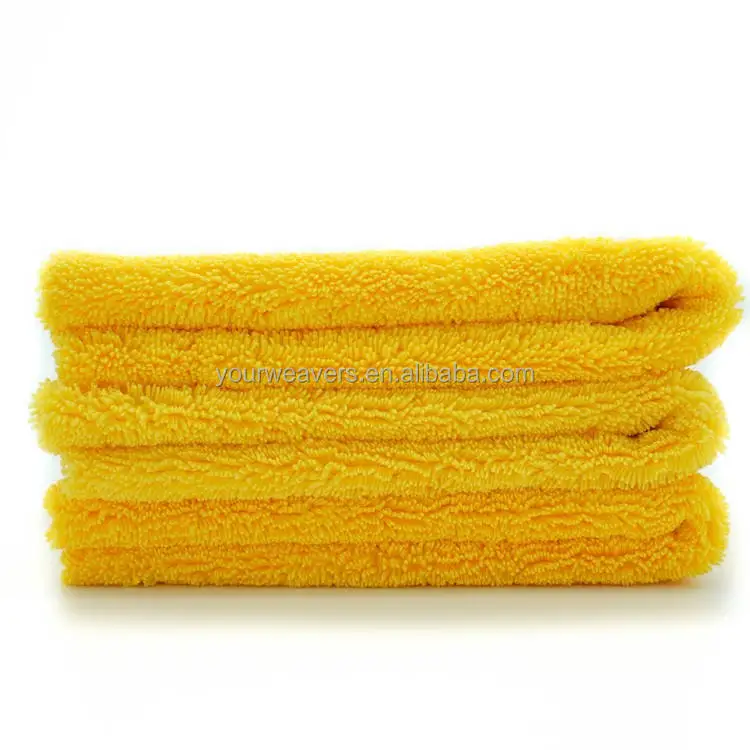 Wholesale Custom Car Wash Towel 40x40cm 400gsm Dual Pile Edgeless Microfiber Cloth Absorbent Car 6178