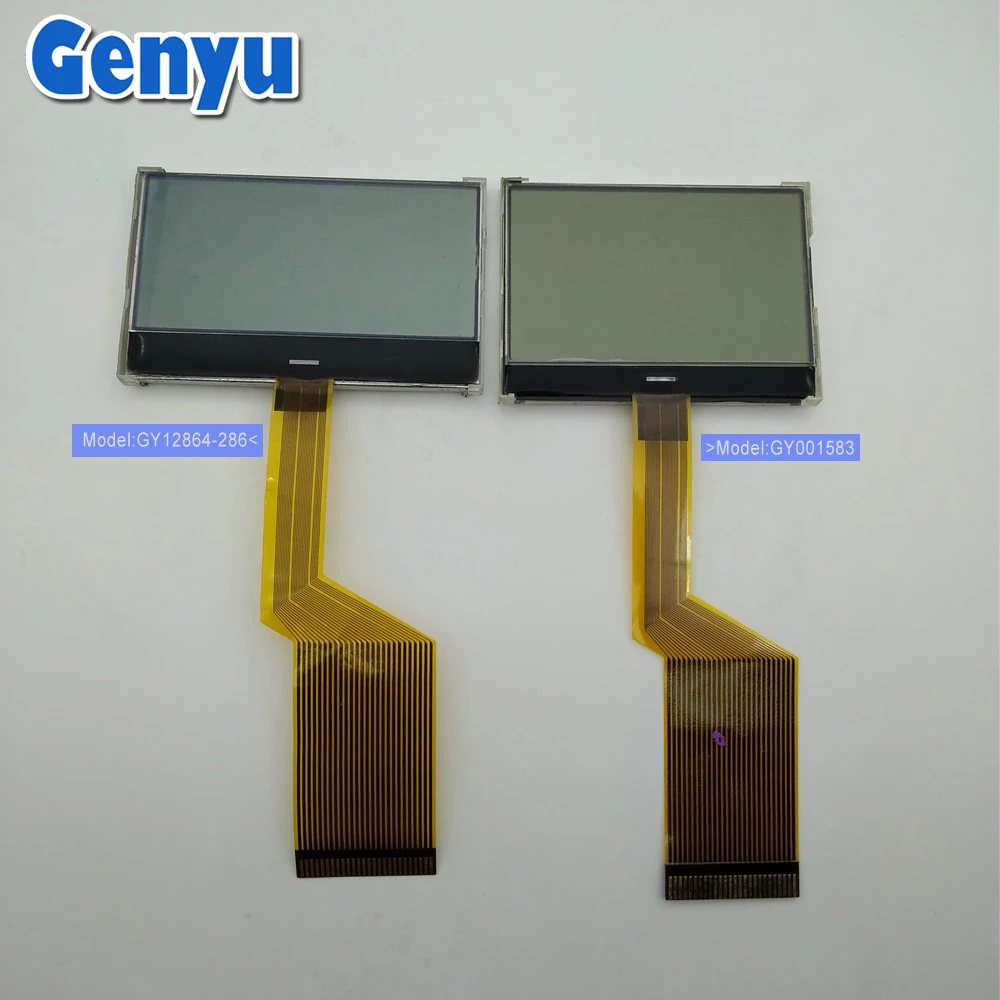 Genyu 26 pin FPC Connector Monochrome lcd display 128x64 Dots lcd Screen