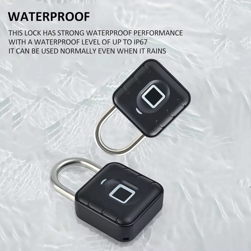 Good Price Smart Life APP Remote Control Tuya Smart BLE Fingerprint Padlock PST-SY12
