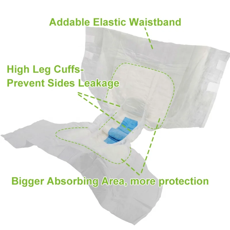 Bulk Extra Large Thickest Overnight Mens Adult Diapers For Bowel Fecal