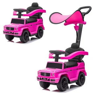 Licensed Pink Mercedes Benz G Wagon 3 in 1 Kids Ride on Car Push Car