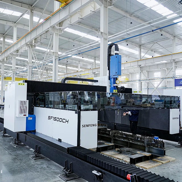SF1500CH 2800mm*3000mm 12KW/20KW/30KW Large Format Steel h Beam Fiber Laser Cutting Machine