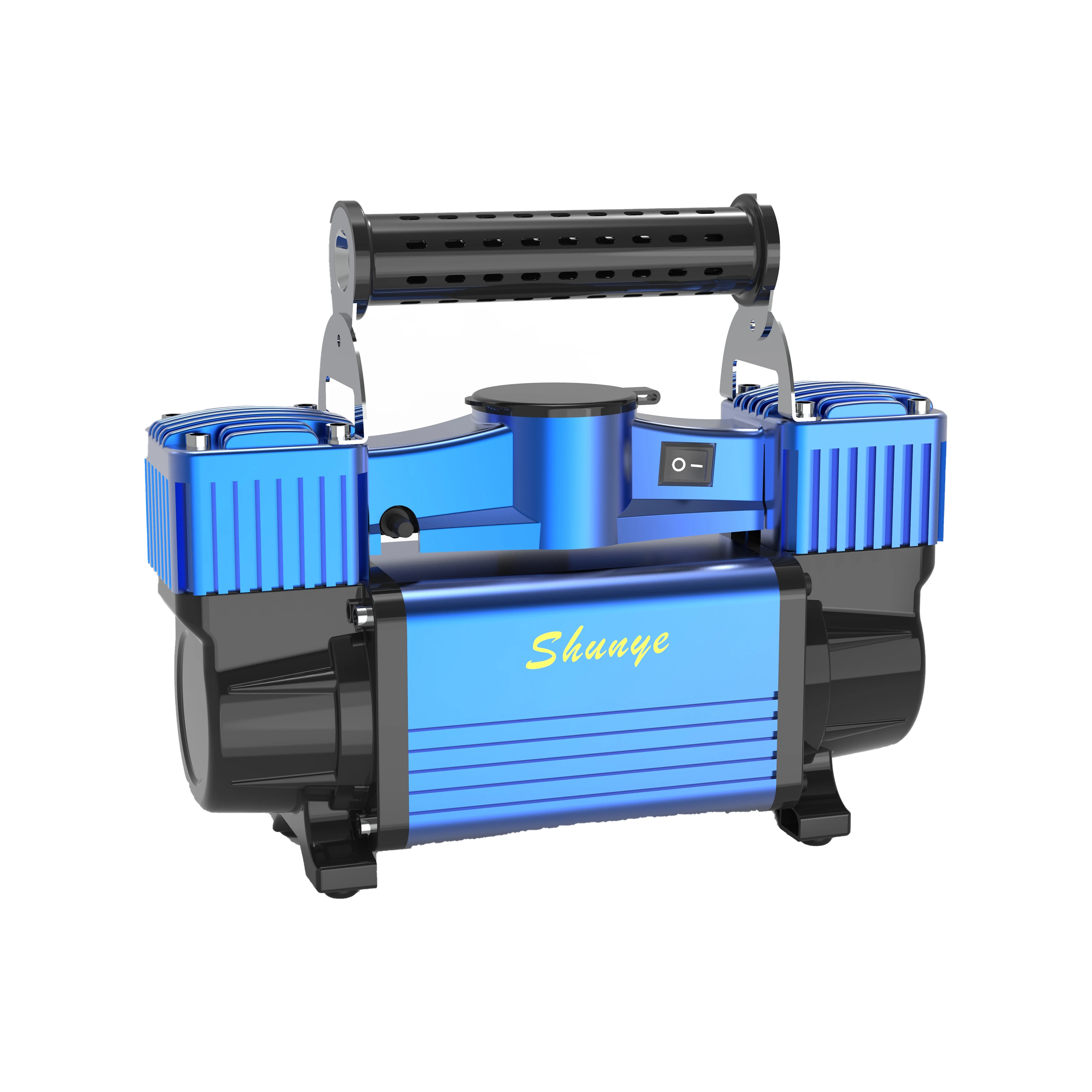 Сверхмощный 12 В воздушный компрессор насос для шин двойной цилиндр автомобильных автомобильный