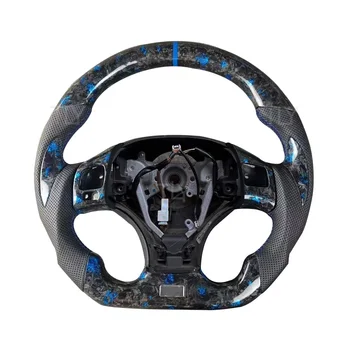 Custom Sports Blue Forged Carbon Fiber Leather Steering Wheel for Lexus IS250 IS350 ES ES300 GS GS350 NX CT200 RC
