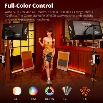 GODOX UP150R RGB Panel Light, 150W, App Controlled, Suitable for Studio, Outdoor Photography and Video Recording. detail image