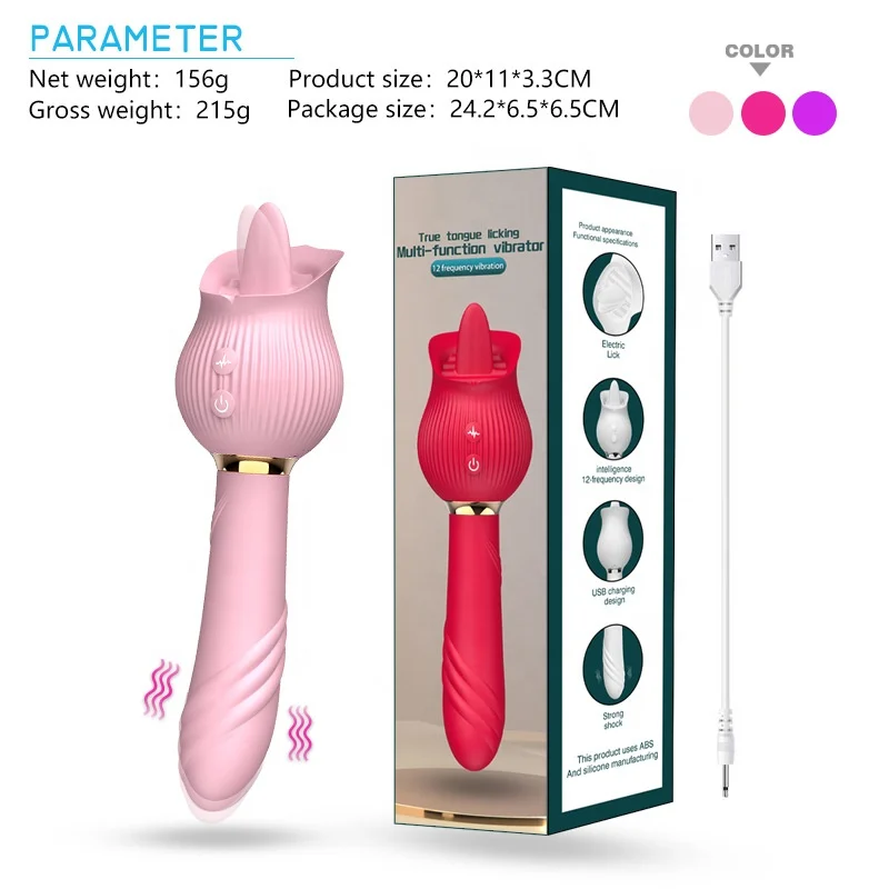Latest Released 12 Types Licking 12 Modes Vibration 2 Motors Vibrator Woman Pussy Masturbation Toy Sex Silicone