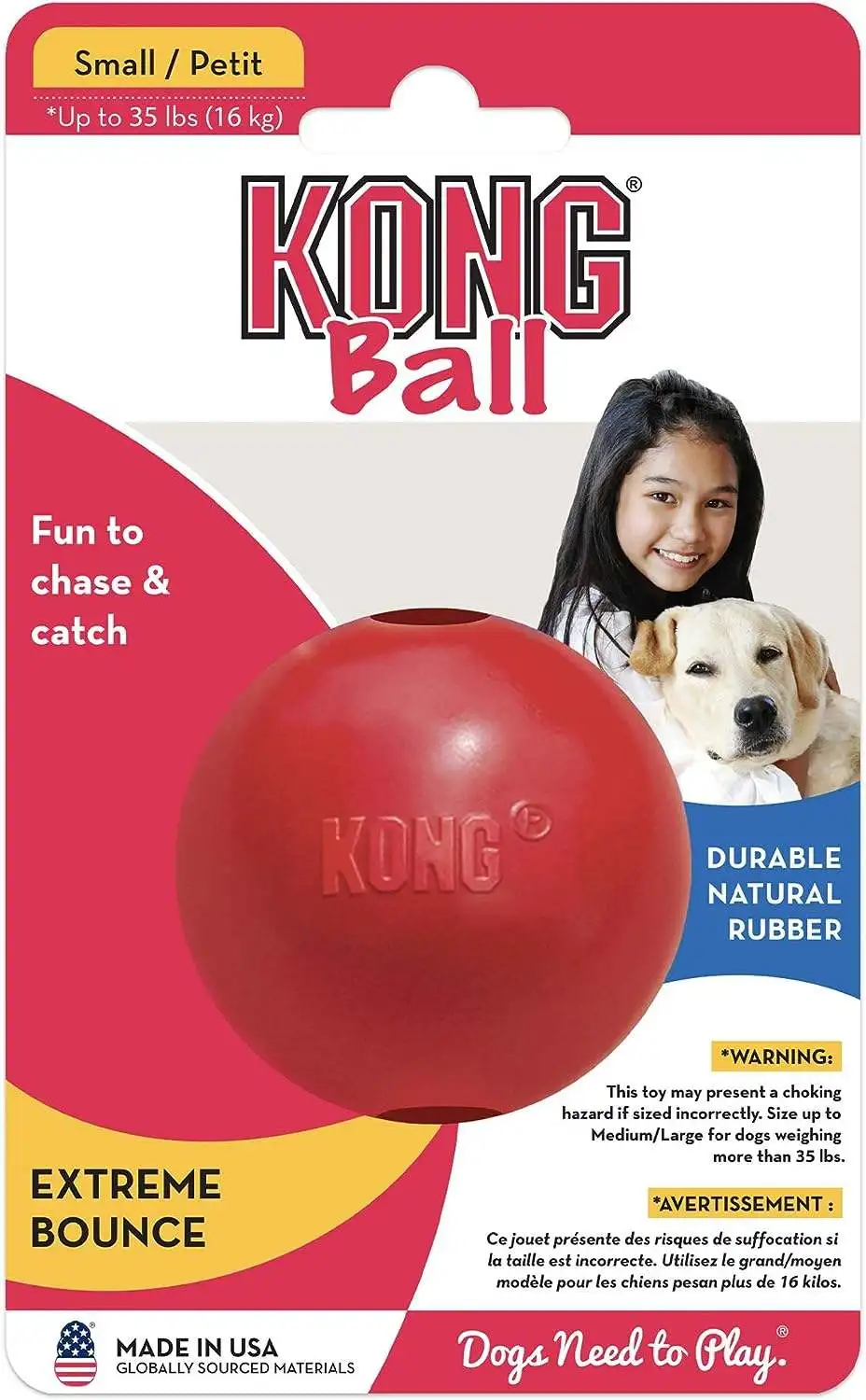 Kong Extreme Ball Dog Toys For Aggressive Chewers Indestructible