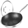 Black wok pan