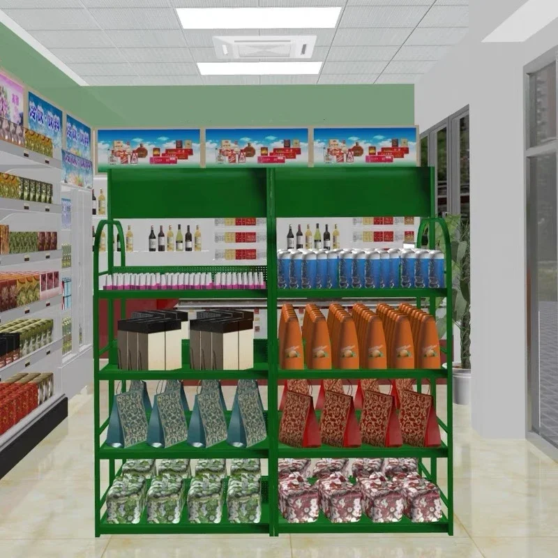 Customized Supermarket Display Mesh Shelves Racks Display Good Price ...