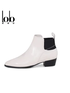 2026 Spring/Summer Autumn/Winter Women's High Collar Leather Dress Shoes for Comfortable Daily Wearing