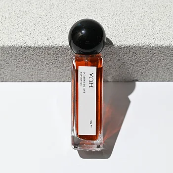 Factory Square Empty Rectangular Empty Perfume Bottle 30ml Glass Parfum Bottles with Black Plastic Cap