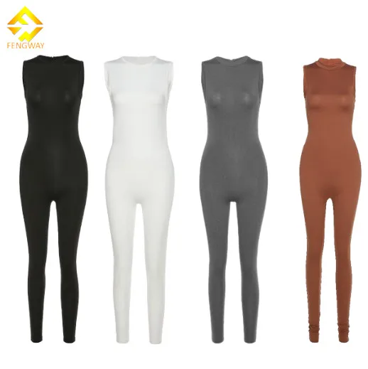 Women Summer Clothes 2024 Sexy Off Shoulder Jumpsuit Sleeveless Elegant  Bodycon One Piece Jumpsuit