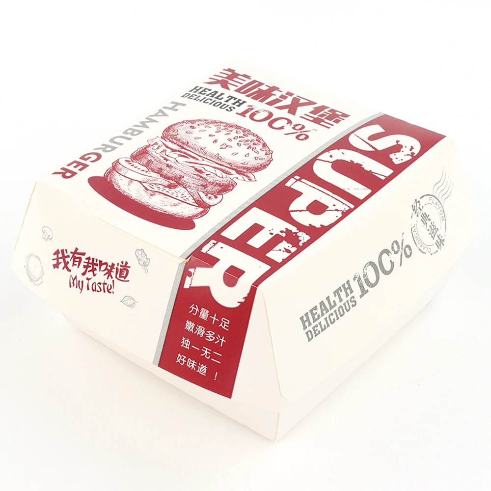 craft custom brown kraft corrugated new design burger box hot dog fast food making with lid to go containers