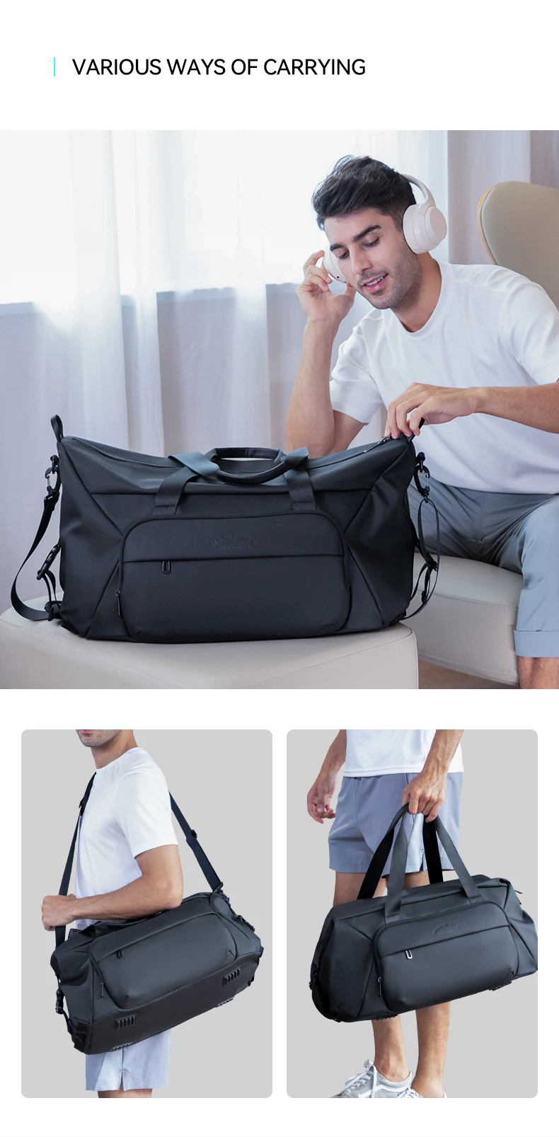 wholesale fashionable large size travel duffle bags waterproof sport ...