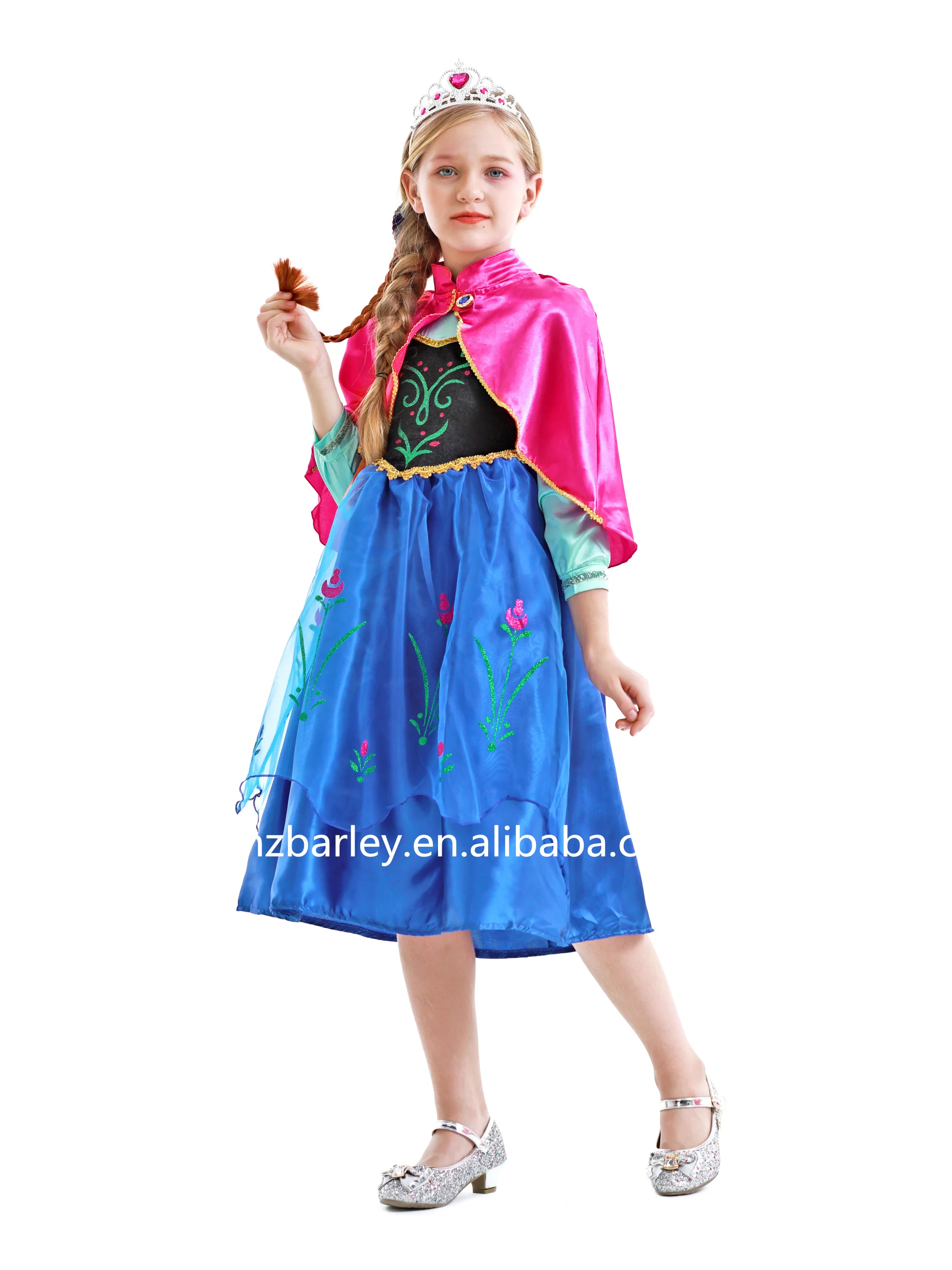 Anna Cloak - Christmas Princess Dress with Snow Sister Accessory Anna Cloak - Christmas Princess Dress with Snow Sister Accessory
