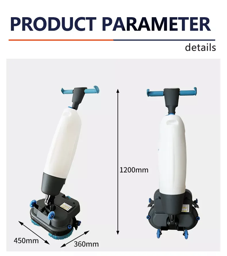 Zzh Low Cost Automatic Floor Cleaning Machine Hand Floor Scrubber