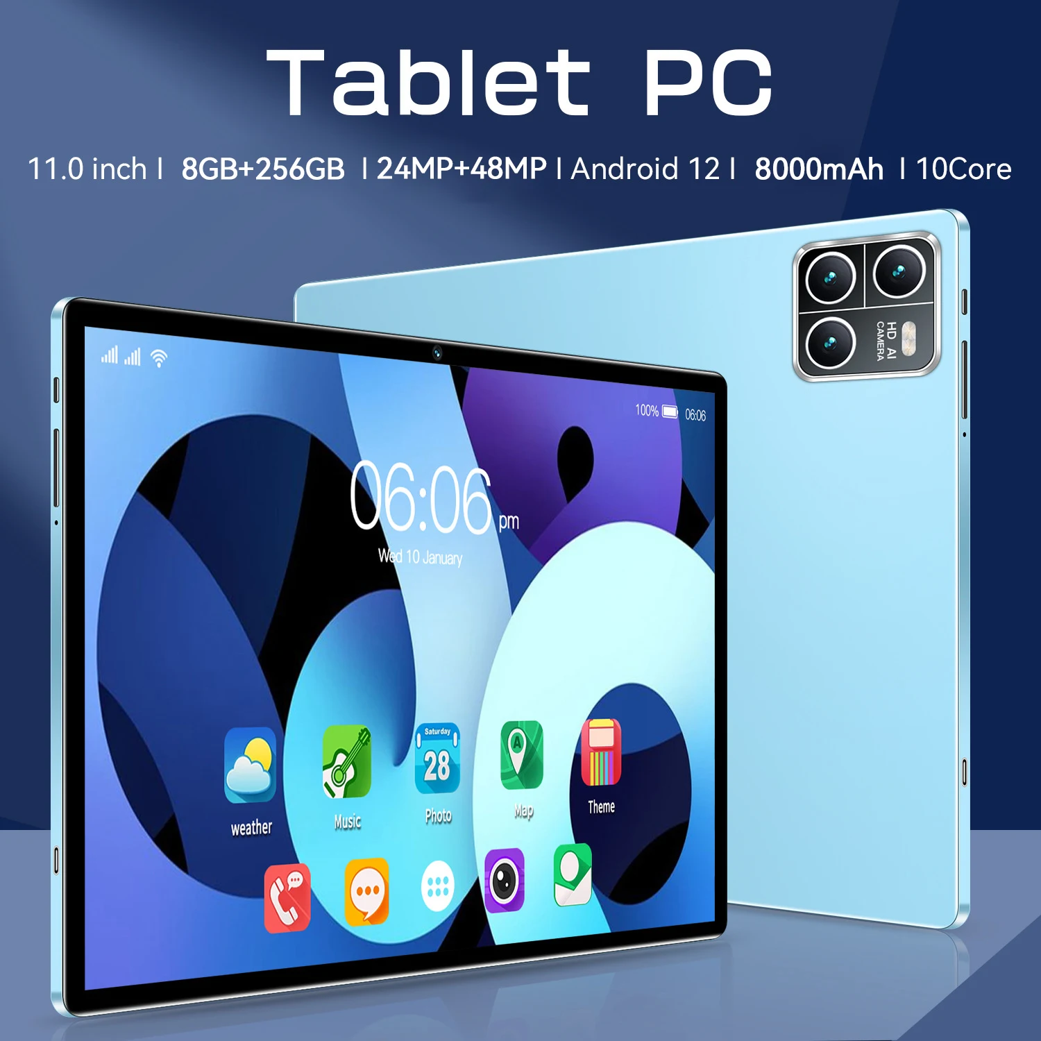 X12 PRO Global Version 10 Inch Tablets LCD 10 Core 12GB RAM 512GB ROM ...