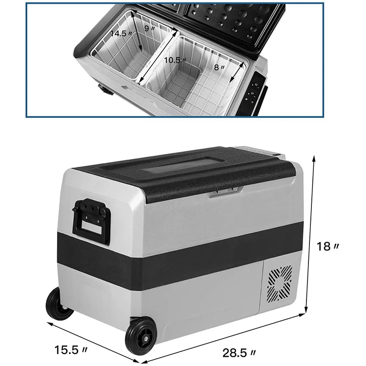 Мини-холодильник HOMFUL для автомобиля, портативный холодильник для кемпинга, рыбалки, вождения, путешествий, на открытом воздухе