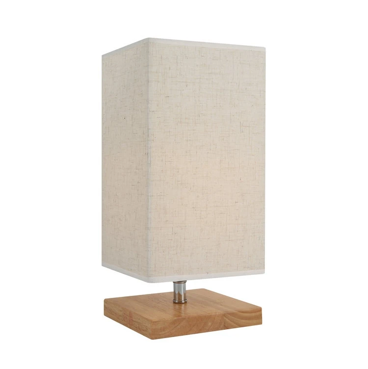 Power Wood Hotel Table Lamp With Usb And Power Outlet For Usa Market
