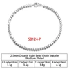 rhodium plated SB124-P-2.5