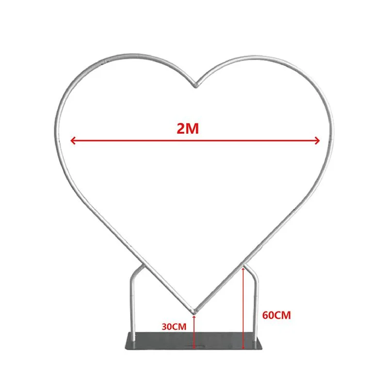 2 x 1,5 M Arche de Mariage en Métal - Support de Ballon, Floral