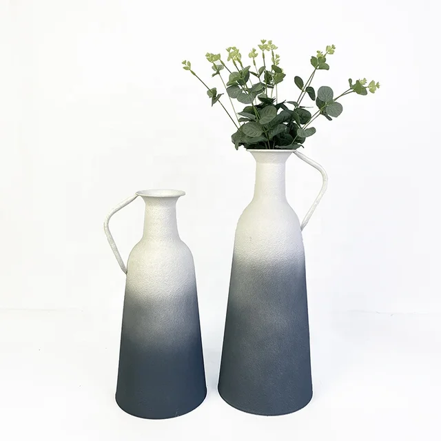 Lander blue and white vases for decoration tall metal flower vases for home decor