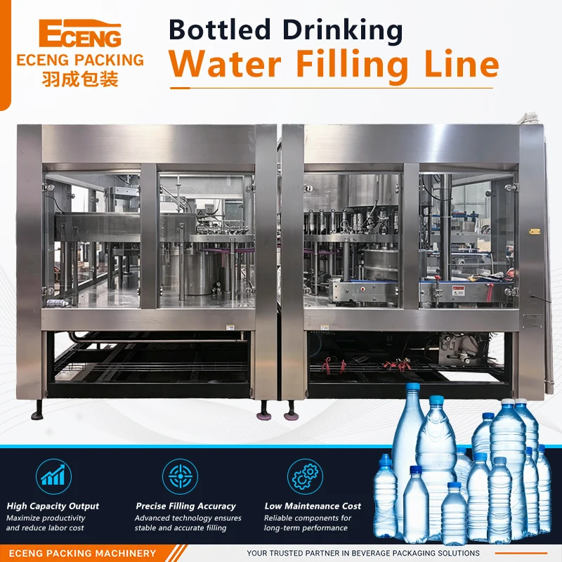 Automatic 60-60-15 Bottled Water Filling Machine for Small Water Plant