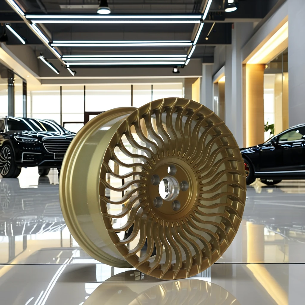 Hot New Sale 1 Piece Custom 18 19 20 21 22 23 24 Inch Car Rims Aluminum Alloy Forged Golden Car Wheels for Rolls-Royce Maybach - Image 6