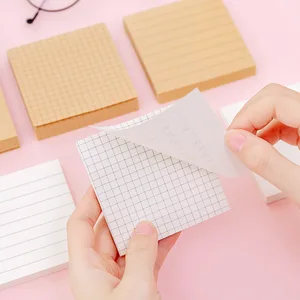 Custom Personalized School Supply Cute Folding Writing Memo Pad Kraft Paper Sticky Notes with Self-Adhesive Feature Stationery
