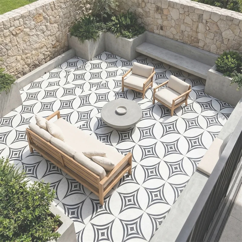 Modern na Disenyo ng Mosayko Tile sa Sahaon na Waterproof na may 1 Taong Warranty para sa Villa at Gamit sa Hotel