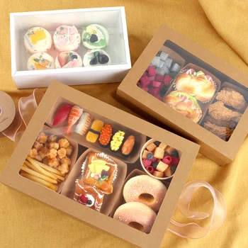 Picnic Party Chocolate Cookie Kraft Paper Dessert Treat Boxes Catering ...