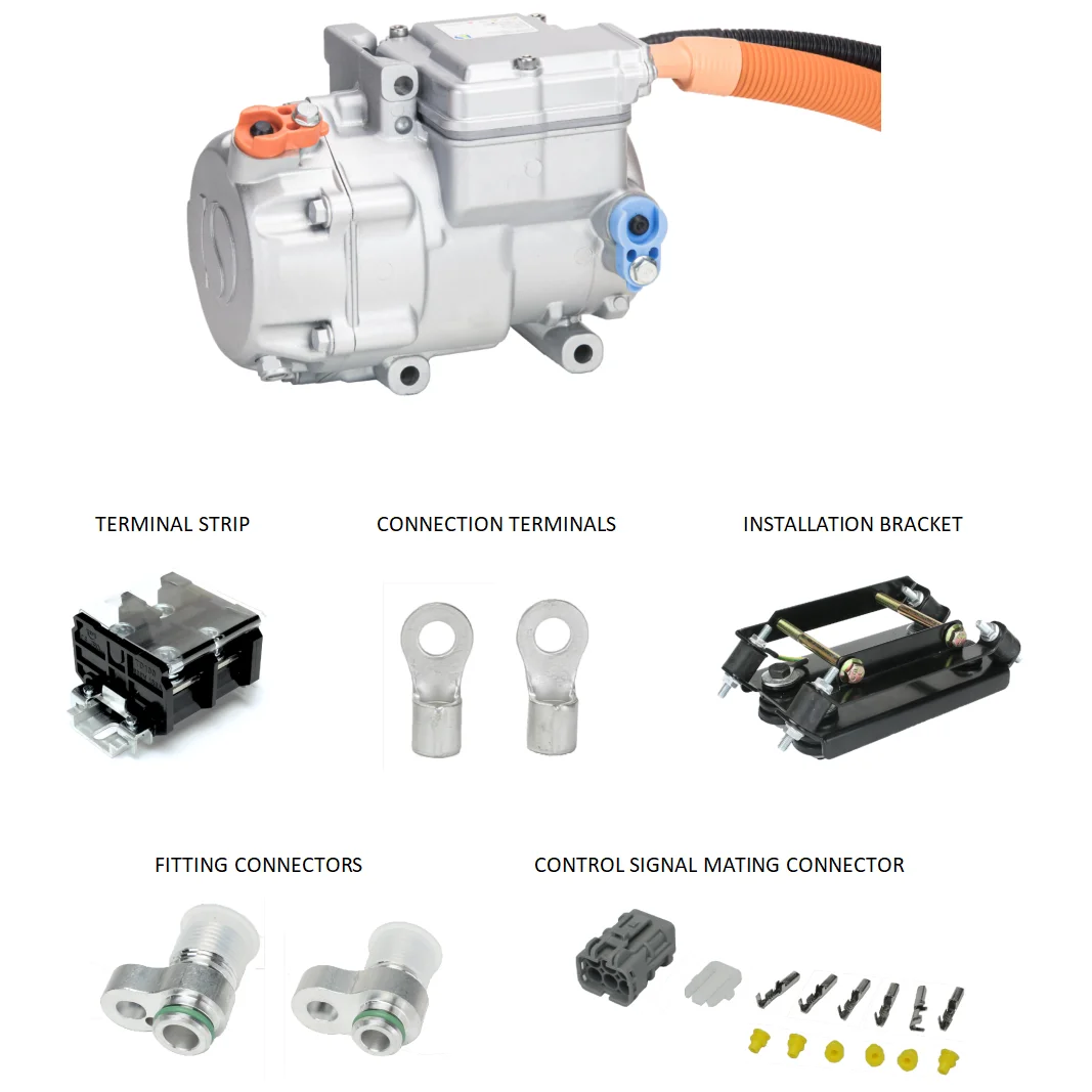 Portable 24V DC Electric Scroll Compressor for Truck Refrigeration Unit New Factory Manufacture R404A R452A for Frigo Van