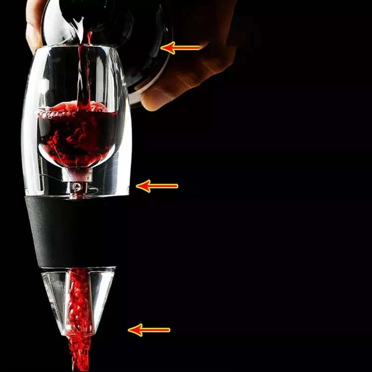 CL566 Portable Red Wine Decanter Aerator Bar Accessories Wine Whisky Quick Decanter Red Wine Decanter Aerator