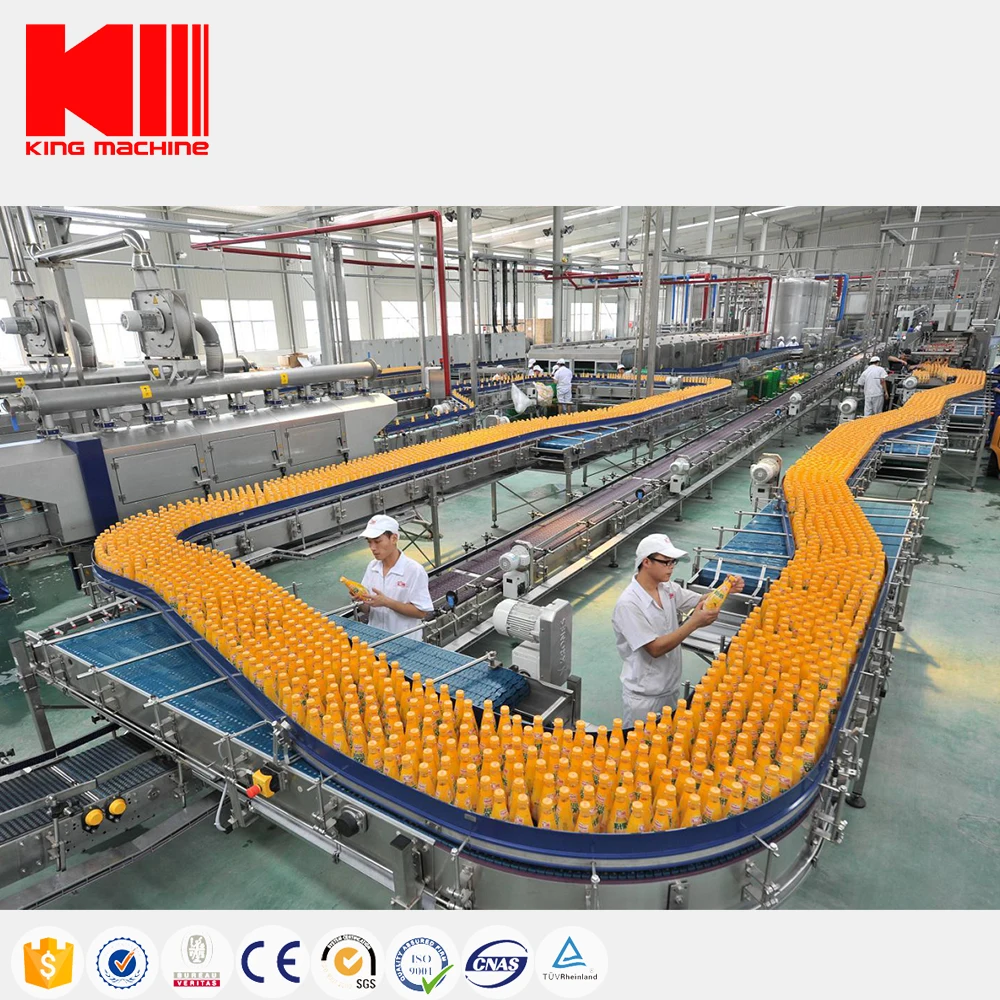 Complete Full Automatic Fresh Fruit Juice Processing Line Drink Production Line Juice Filling Machine