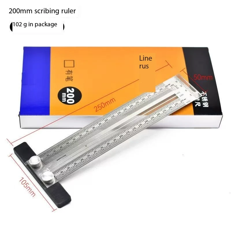 TEBAK Wood Working Tools Carpenter's Marking Rule Marking Tool for Woodworking