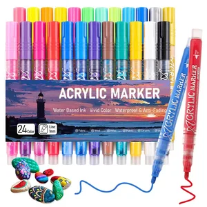 ABLE Wholesale Non-Toxic Brush Pen Set 12/24/36/48/60 Color Marker Pen Art Supplies for DIY Painting