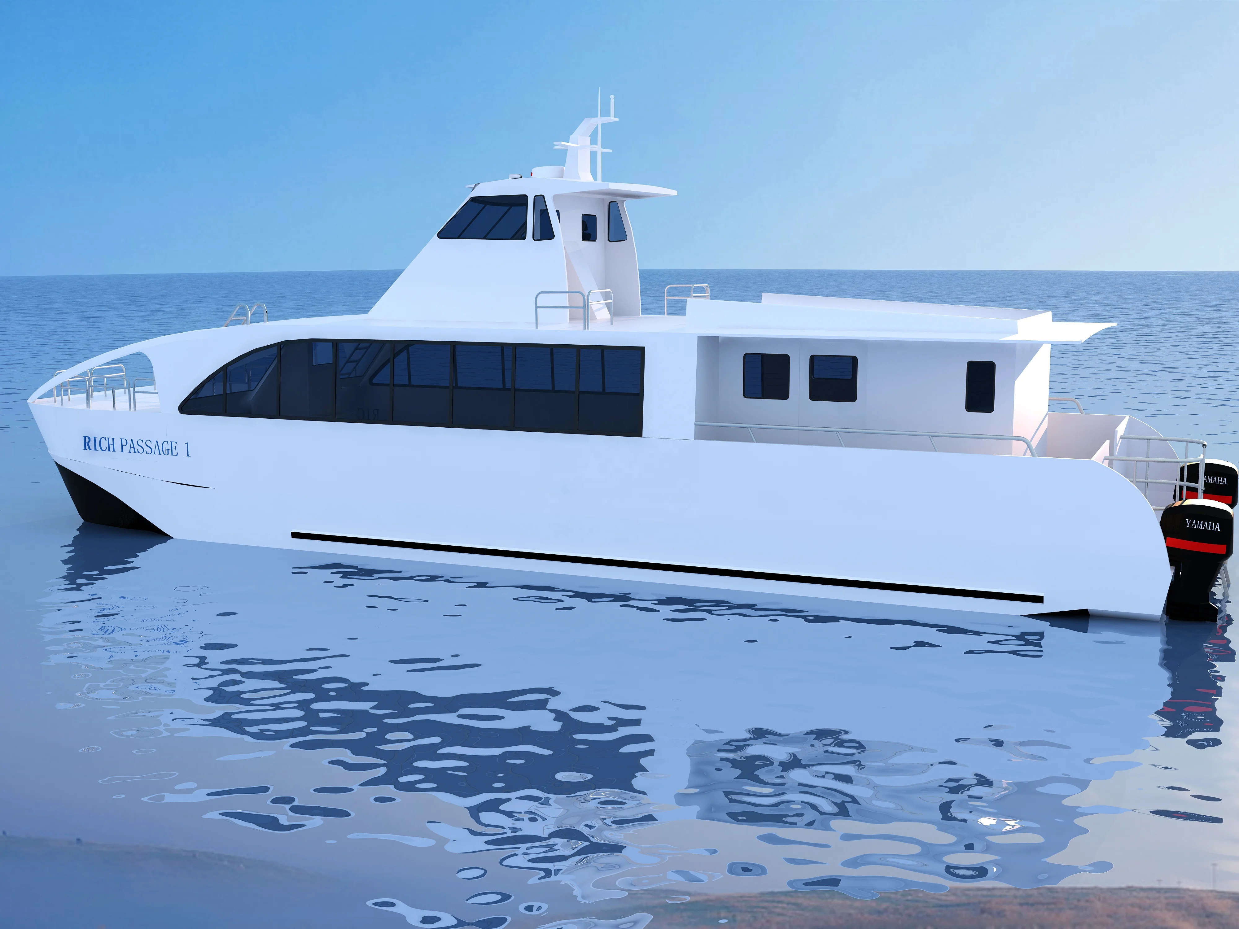Catamaran Passenger Boat 100 Passengers Capacity