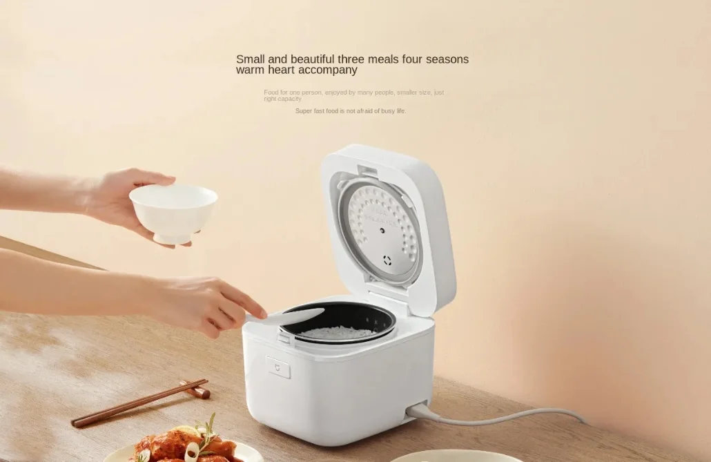 Xiaomi Mijia Mini Smart Rice Cooker 1.5l Square Shape Led Touch Panel