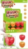 Strawberry and radish shapes