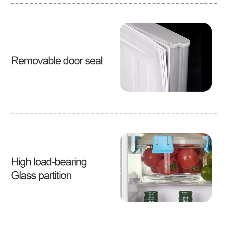 Hot Selling Double Door Smart Fridges Upright Refrigerator 140 Litre