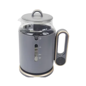 Fashion-Designed Cordless Electric Glass Tea Kettle Auto-Shut 220V Water Boiler Heater Temperature Control for Home/Hotel