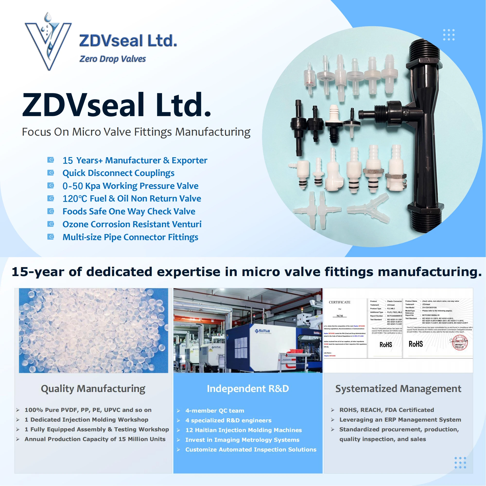 ZDVseal 3/16 Inch Barb Mini Check Valve with 10 psi Pressure Relief for 4mm Hose Tubing Fluid Control Components