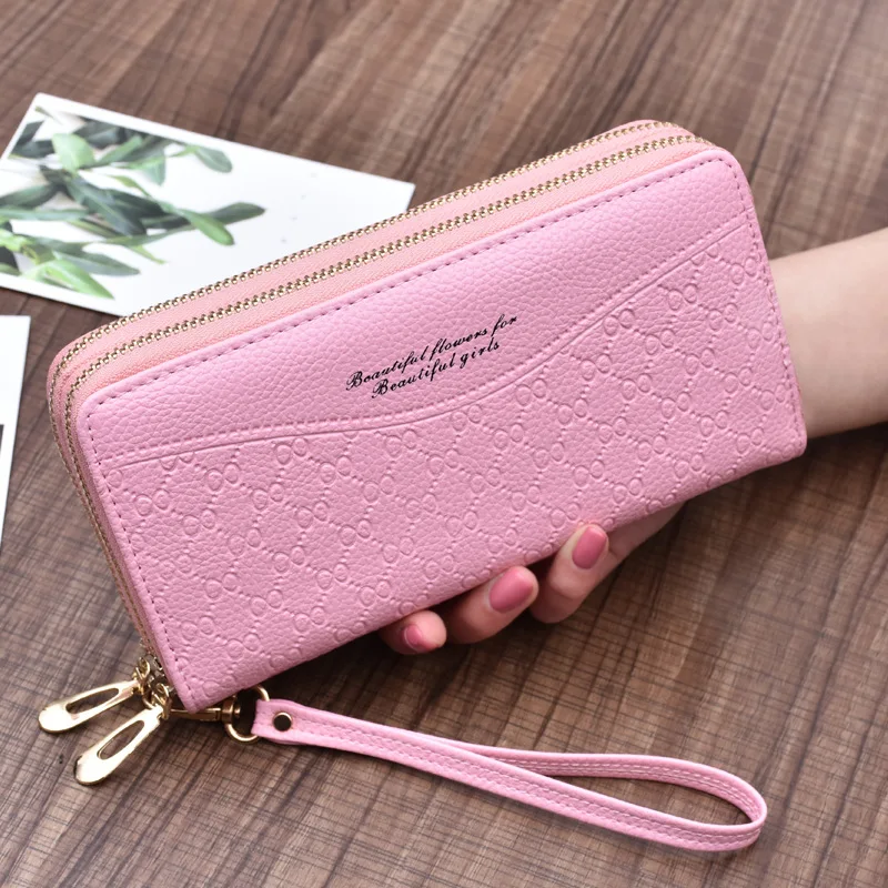 Women's Long Wallet European and American Fashion Solid Large