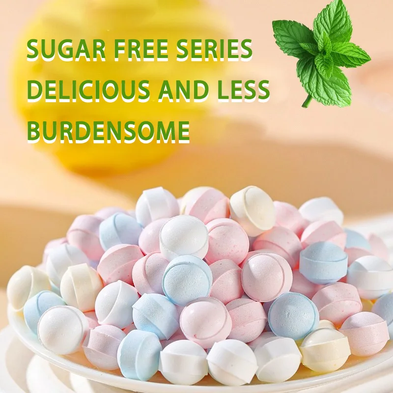 Sugar-Free Mint & Fruit Flavored Candy Cool & Fresh Breath Small Snacks in Bulk New Year's Goods Wholesale Sweets in Bags